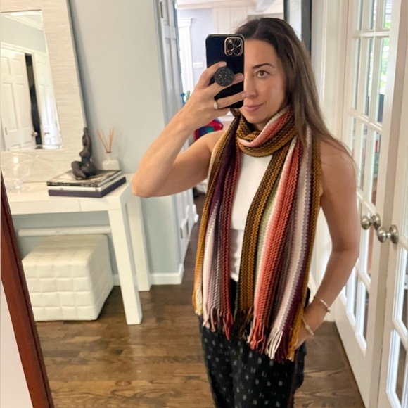 Missoni Mountain Pattern Wool Blend Scarf - Picture 1 of 7